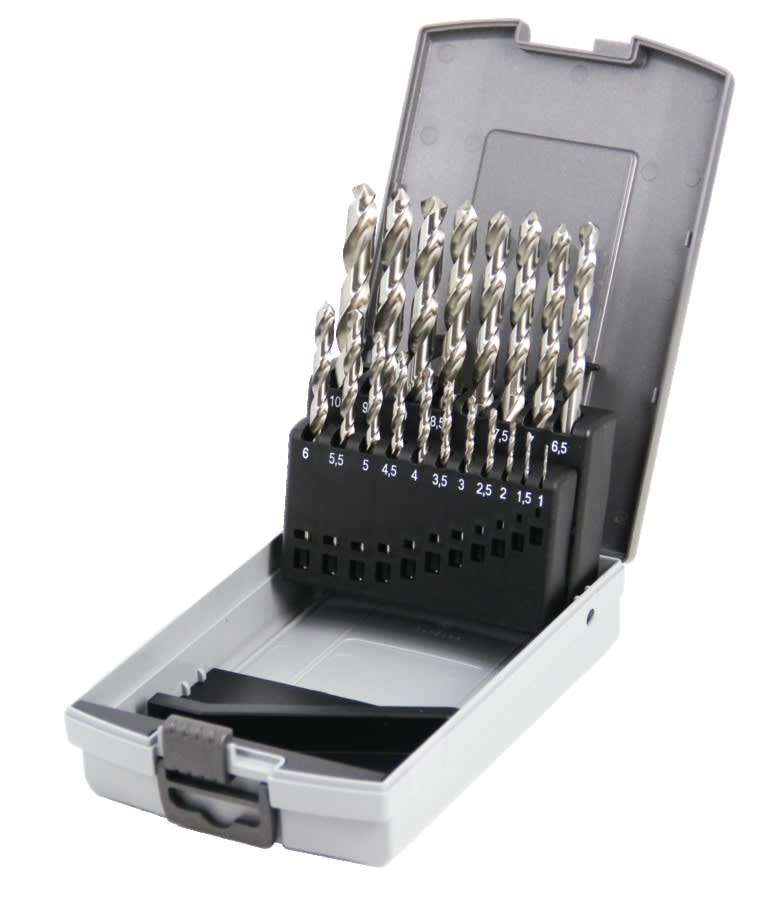 Coffret de 19 forets Hanger HSS taillés meulés