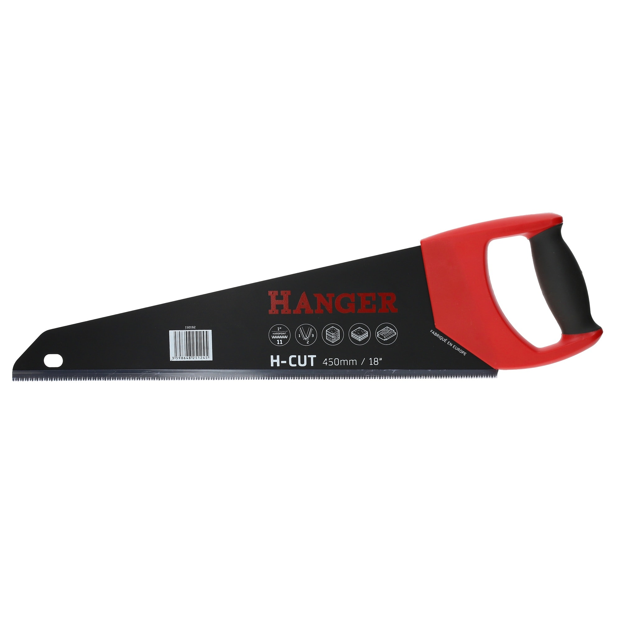 Scie égoïne H-CUT à denture fine 450 mm HANGER 150192