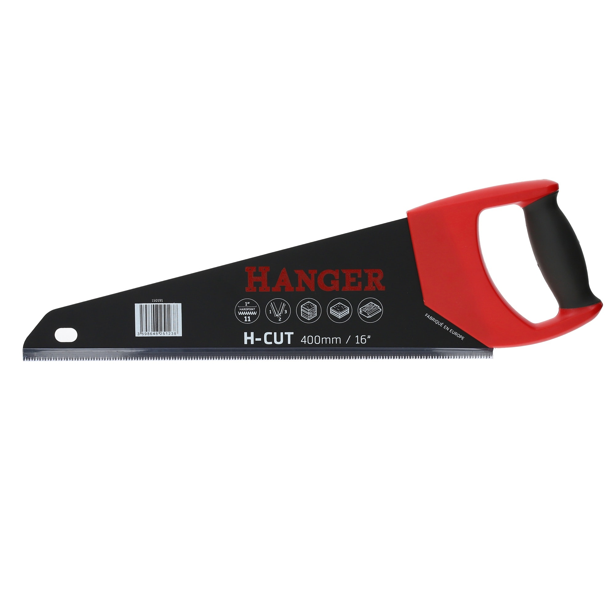 Scie égoïne H-CUT à denture fine 400 mm HANGER 150191