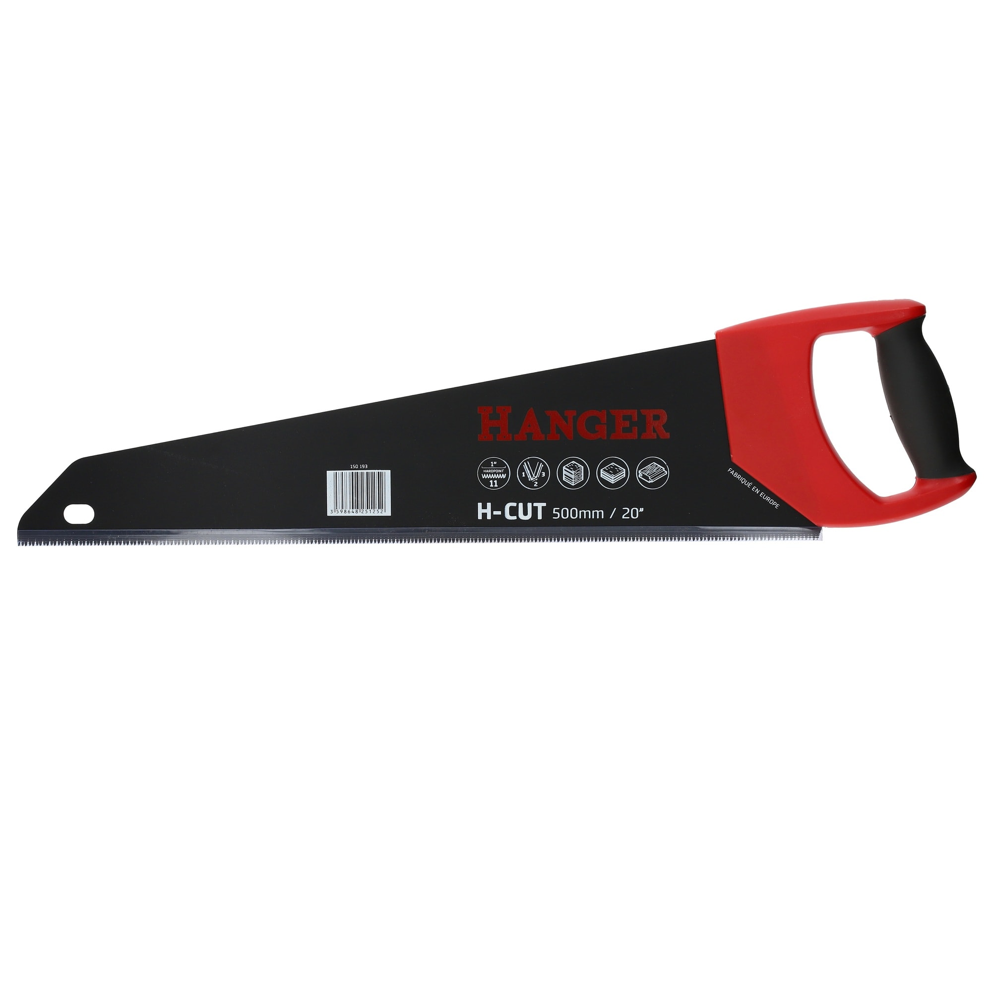 Scie égoïne H-CUT à denture fine 500 mm HANGER 150193