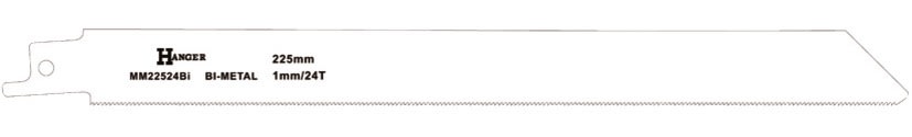 Pack de 2 lames de scie sabre MM22524Bi pour métal 225 mm HANGER 150305