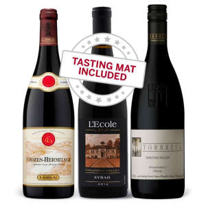 Wine Tasting Trio of Syrah — With Tasting Mat