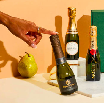 Mini Moet Champagne with Moet Branded Sipper - (Order Multiple Bottles  Minimum 2)