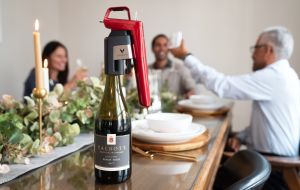 Coravin at a dinner table