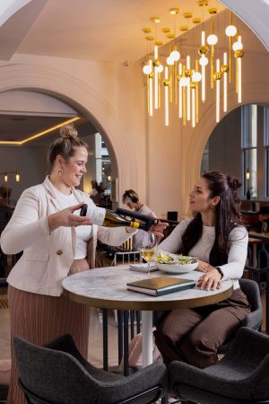 Coravin Poured at a Table
