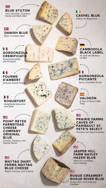 Blue Cheeses of the World at Cooks Illustrated