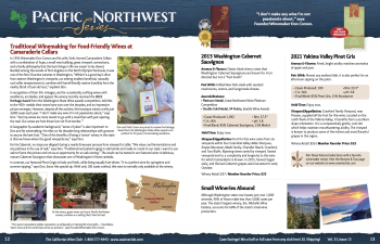 Uncorked Magazine, Pacific Northwest Series pages