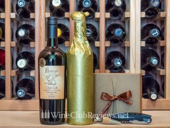 Gift-wrapped Premier Series wine with Gift+