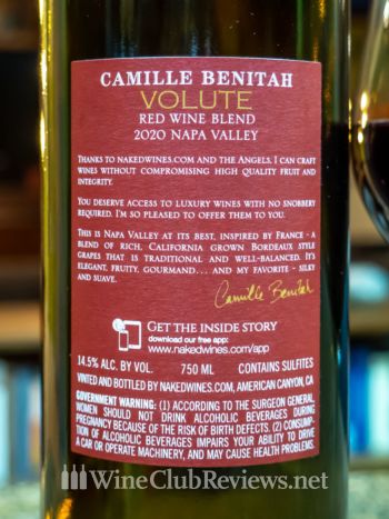 Camille Benitah VoluteBack Label