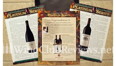 Platinum Wine Education materials