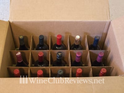 WSJwine shipment of wine with cardboard separators