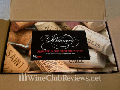 Unboxing experience for WSJwine