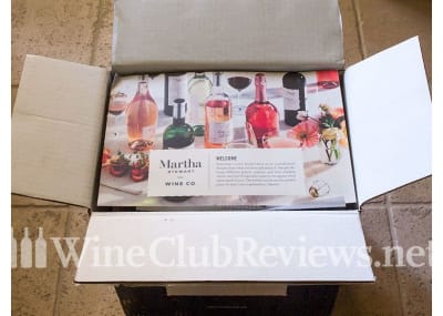 Martha Stewart Wine Unboxing - Tasting Sheet