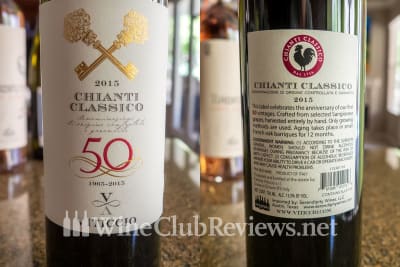 Front and Back Labels of Viticcio Chianti Classico