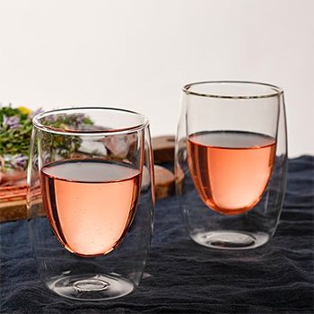 Insulated Glass Tumblers for Wine
