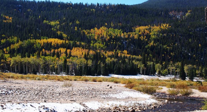 Aspen viewed from the alluvial fan