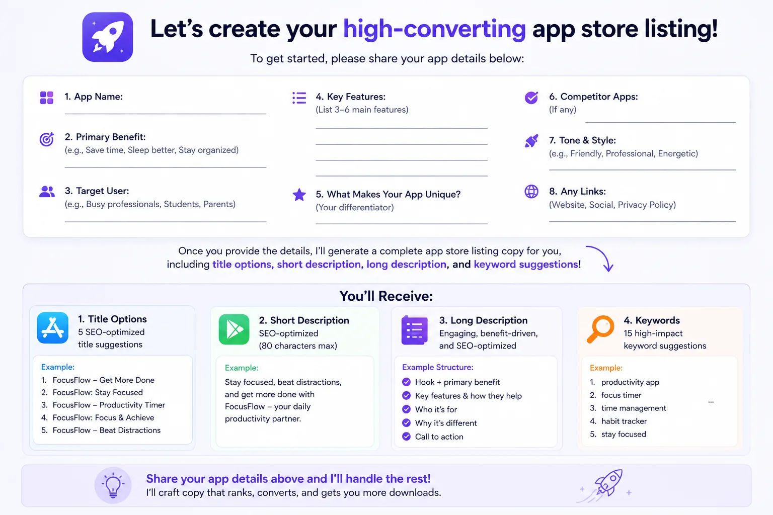 App Store Listing Optimization — ChatGPT prompt | pineprompts.com