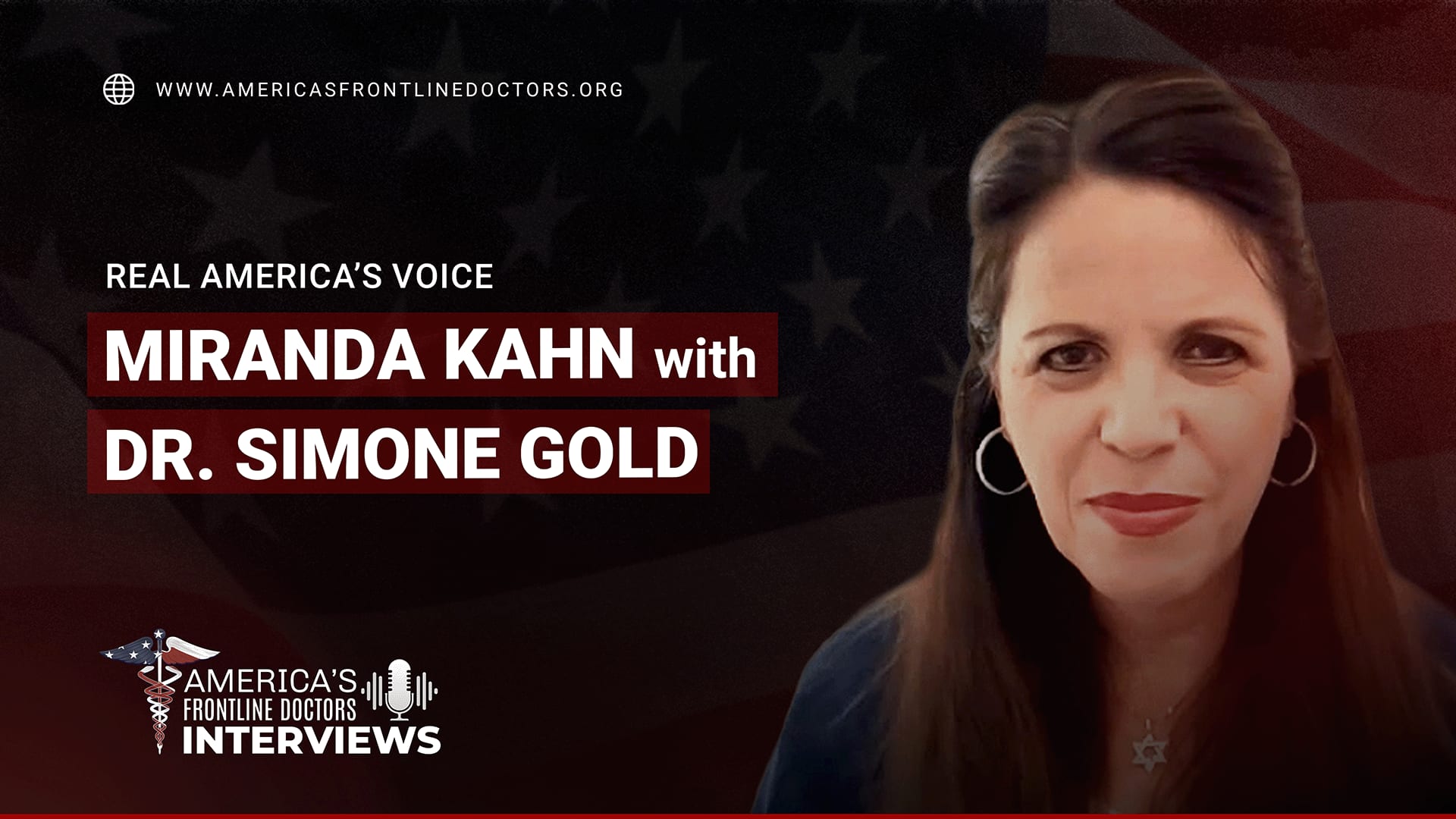 Real America's Voice Miranda Kahn with Dr. Simone Gold America's