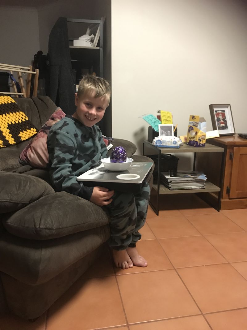 Collingwood Magpies Lap Table Customer Photo