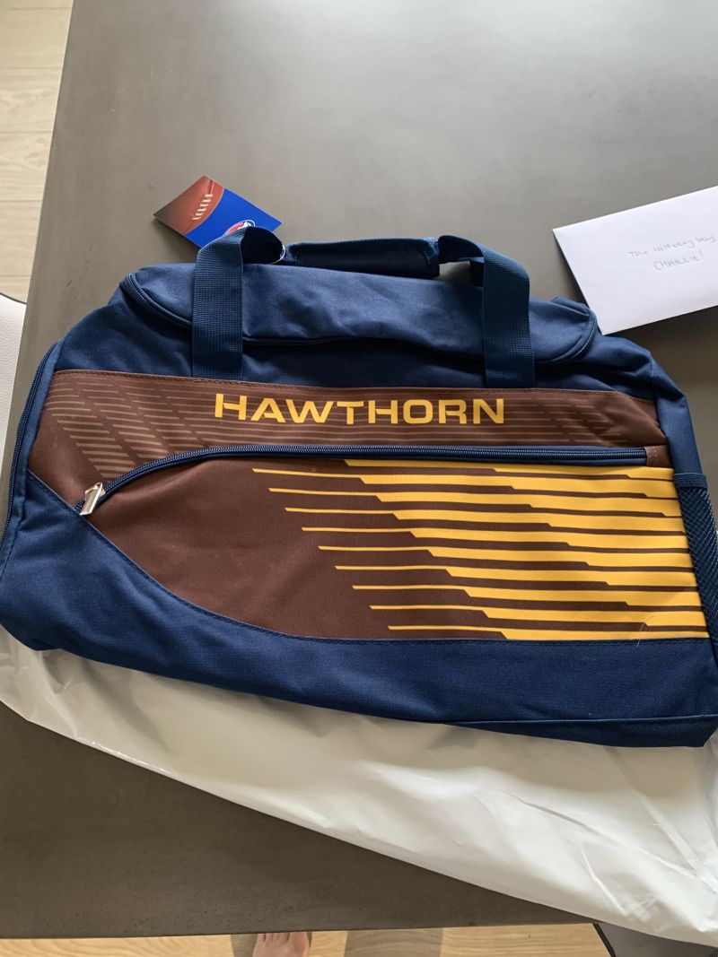 Hawthorn Hawks Bolt Sports Bag Customer Photo