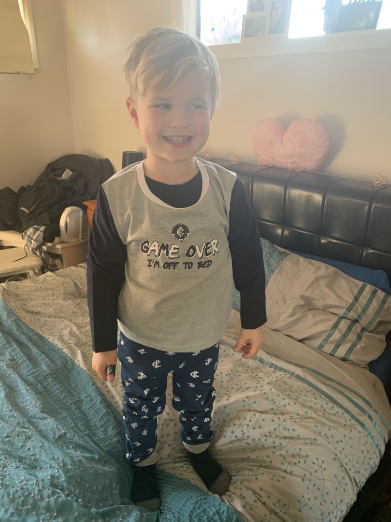 Carlton Blues Toddlers PJ Set Size:4 Customer Photo