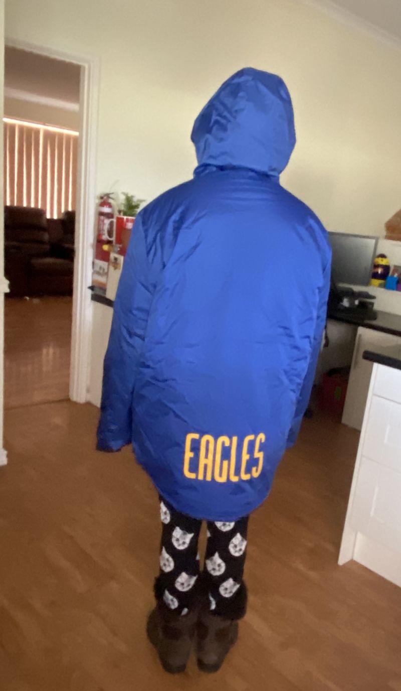 West Coast Eagles Mens Stadium Jacket Size:2XL Customer Photo