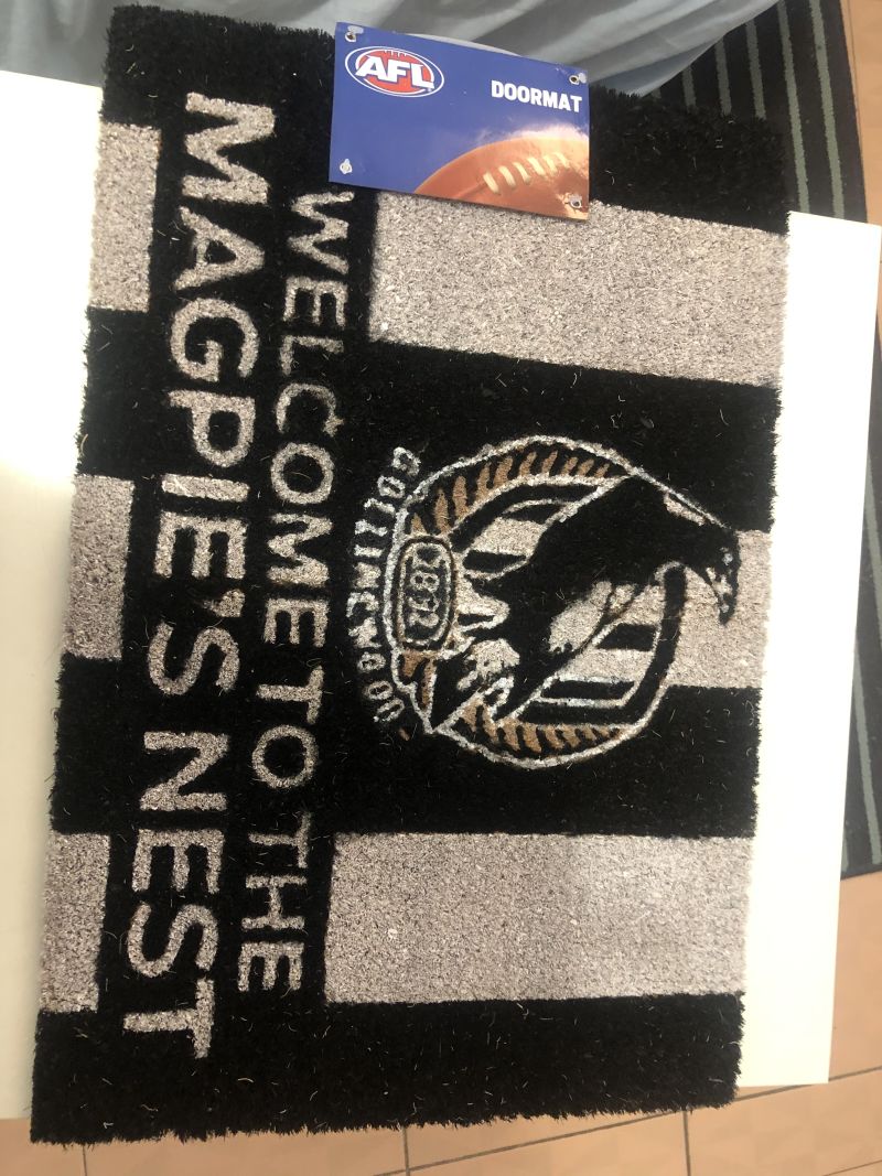 Collingwood Magpies Printed Door Mat Customer Photo