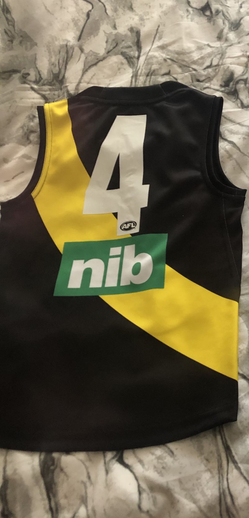 AFL Numbers For Childrens Guernseys Colour:White Customer Photo