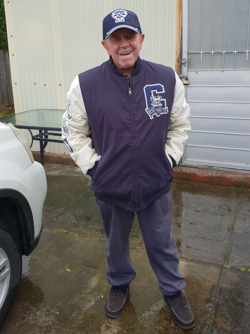 Geelong Cats Mens Collegiate Jacket Customer Photo