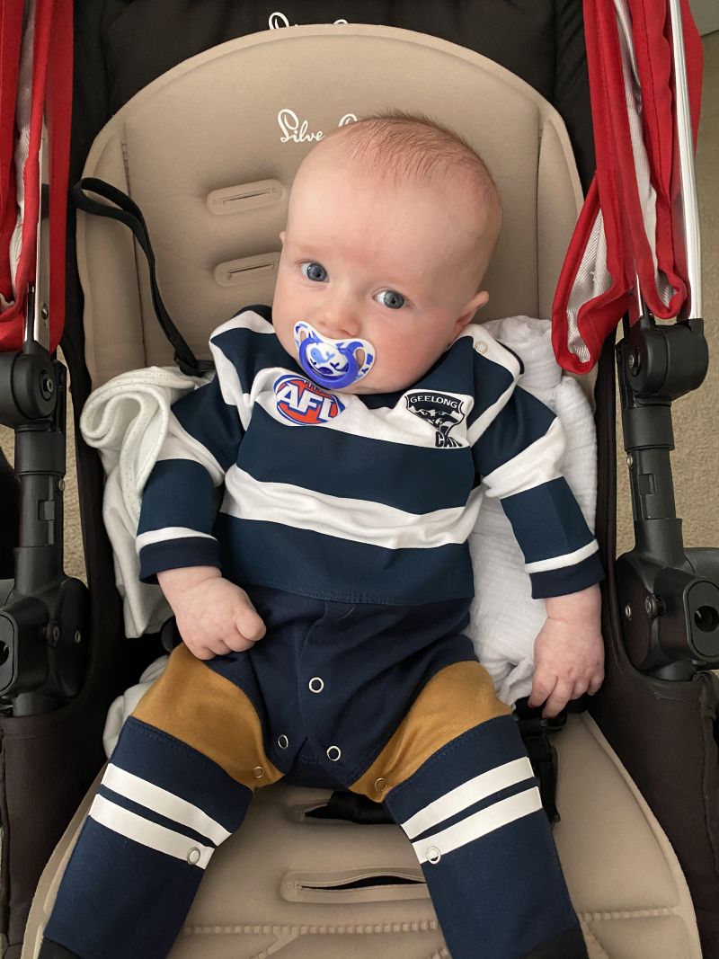 Geelong Cats Infants Original Footysuit Size:00 Customer Photo