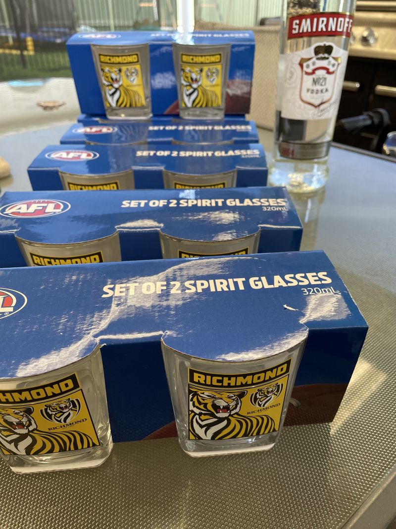 Richmond Tigers Spirit Glasses Set of 2 Customer Photo