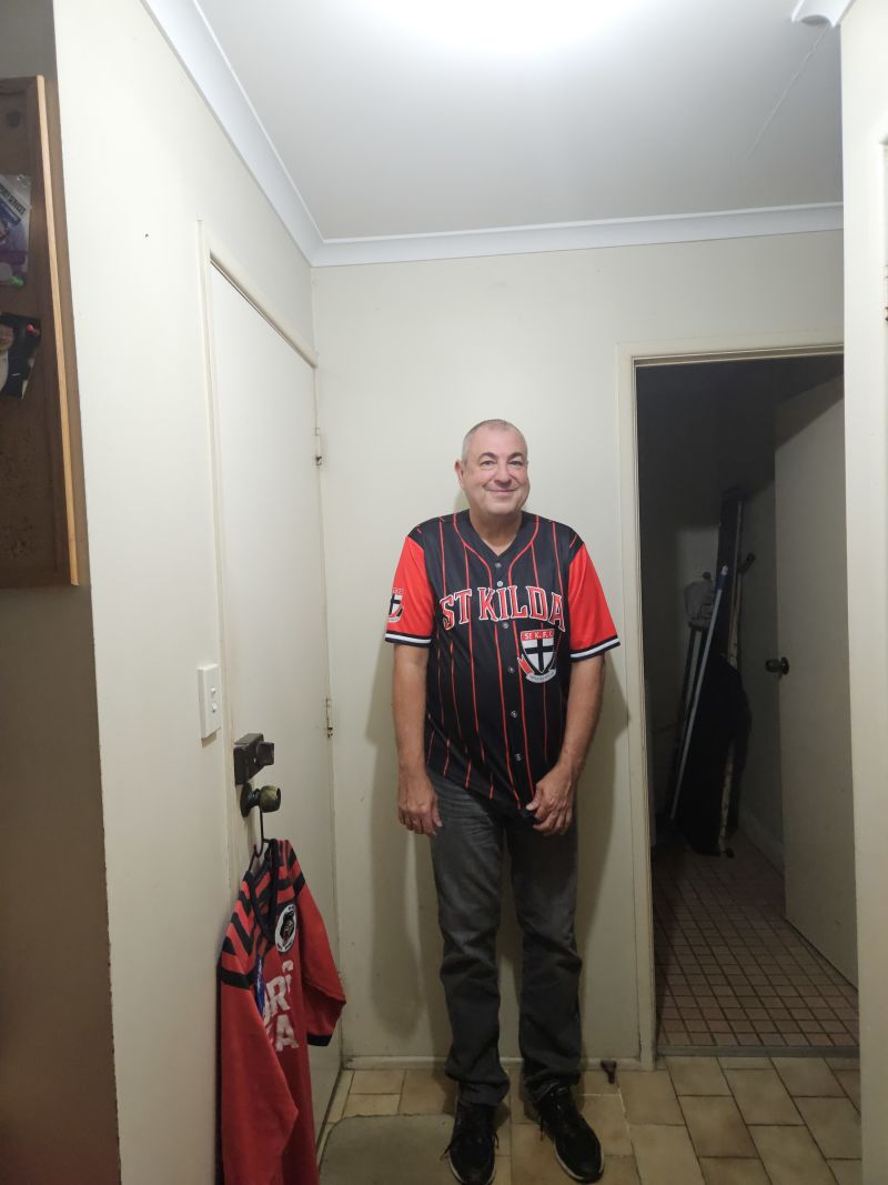 St Kilda Saints Slugger Baseball Shirts Size:2XL Customer Photo