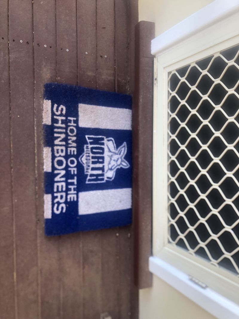 North Melbourne Kangaroos Printed Door Mat Customer Photo