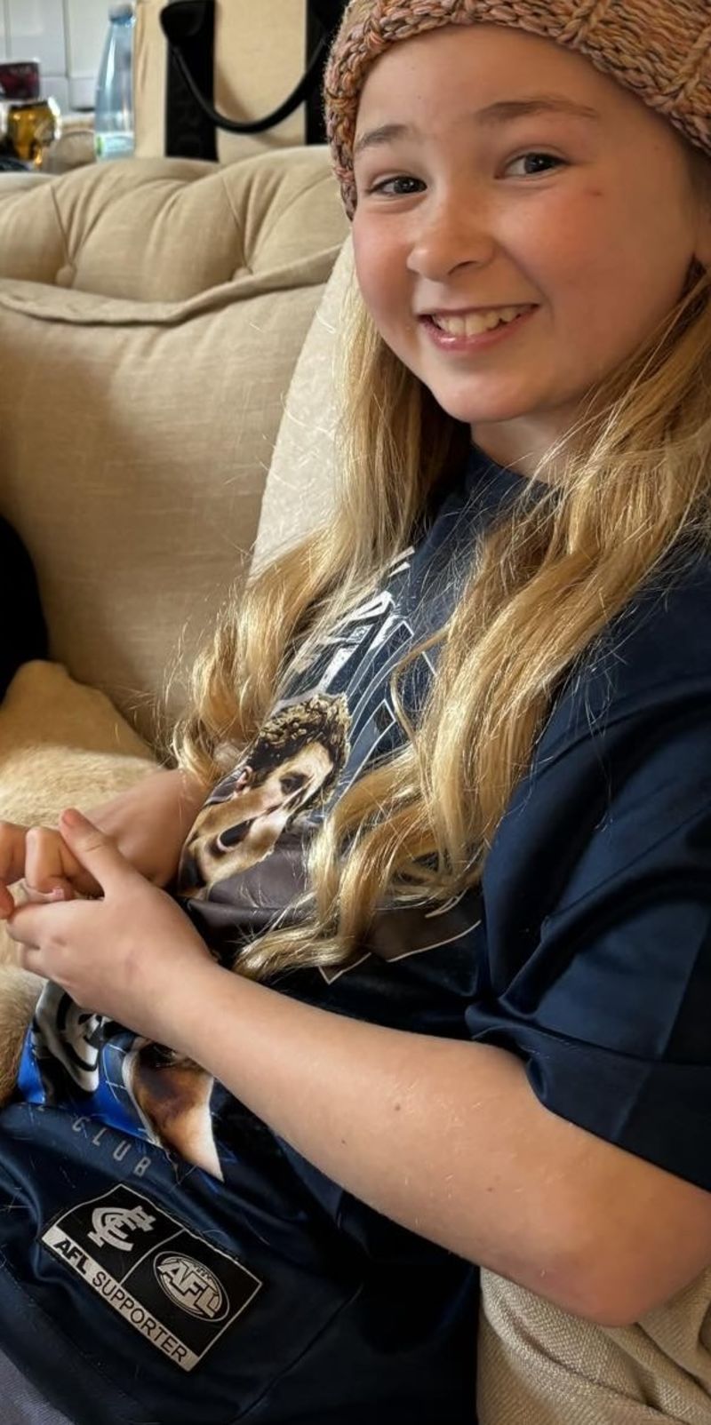 Carlton Blues Charlie Curnow Youths Player Tee Size:10 Customer Photo