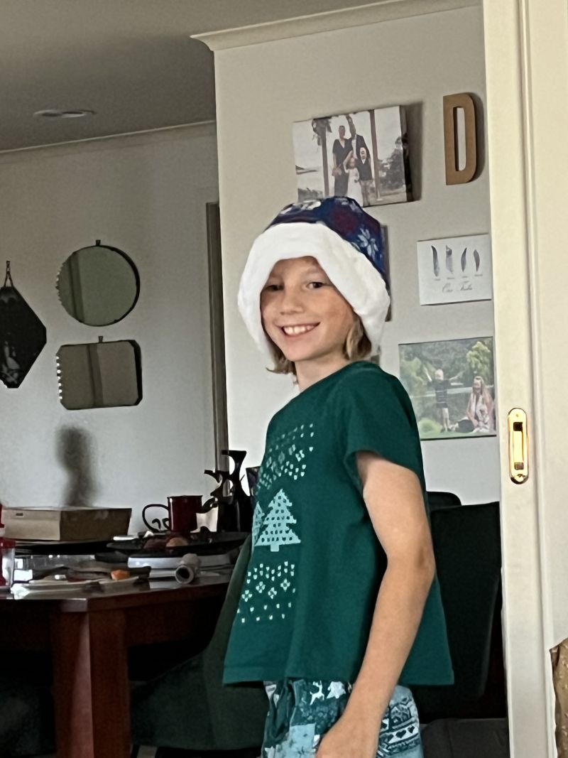 Western Bulldogs Xmas Santa Hat Customer Photo