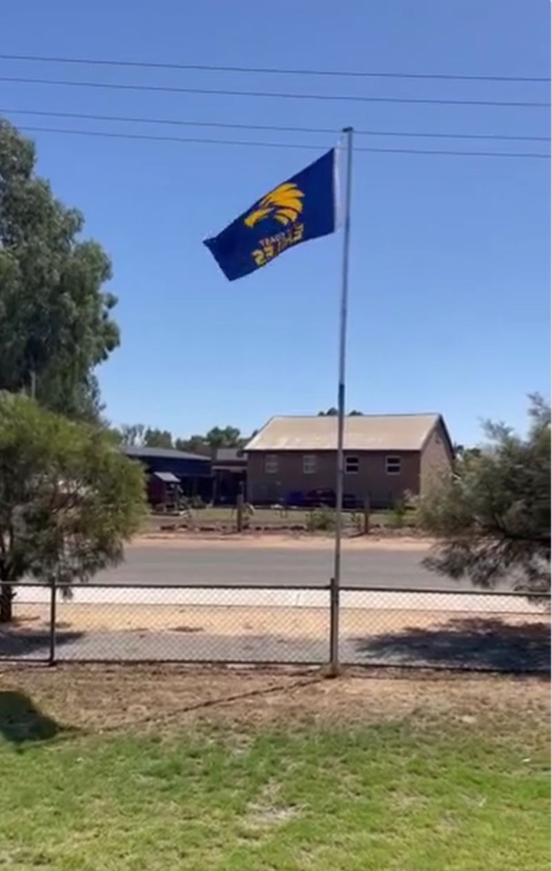 West Coast Eagles Flag Pole Flag Customer Photo