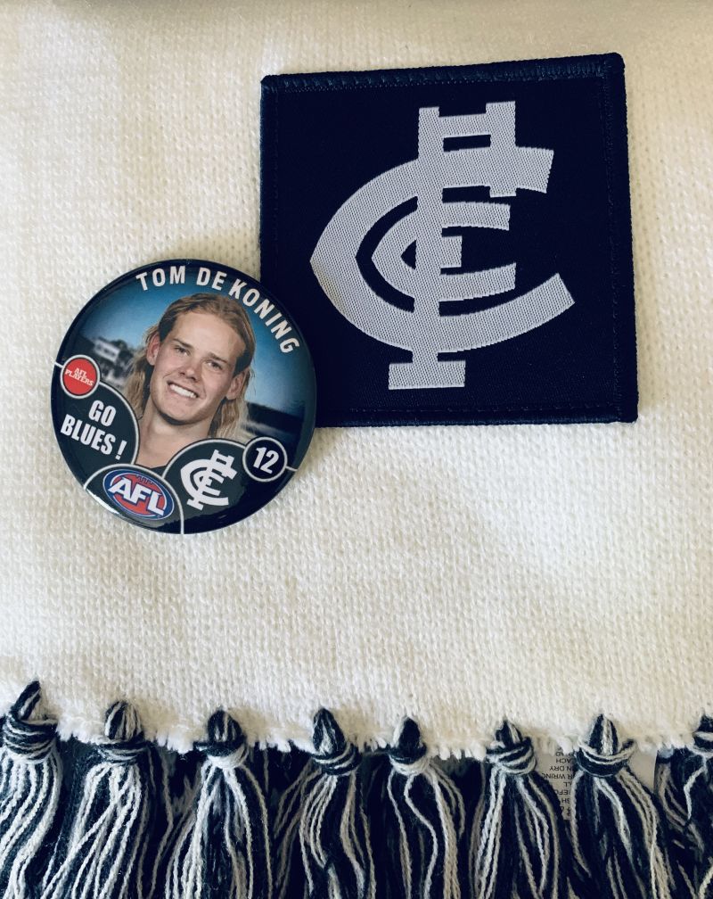 Carlton Blues 2025 Player Pin Badge - DE KONING Customer Photo