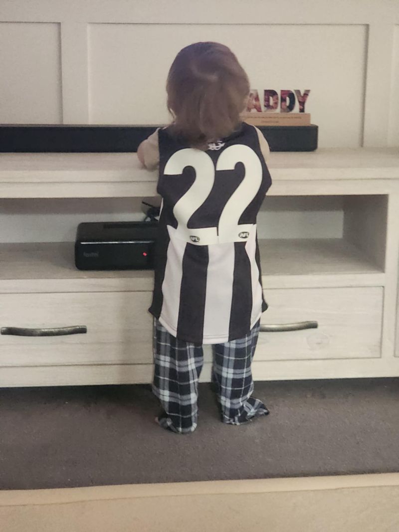Steele Sidebottom #22 Guernsey Kids Replica Customer Photo