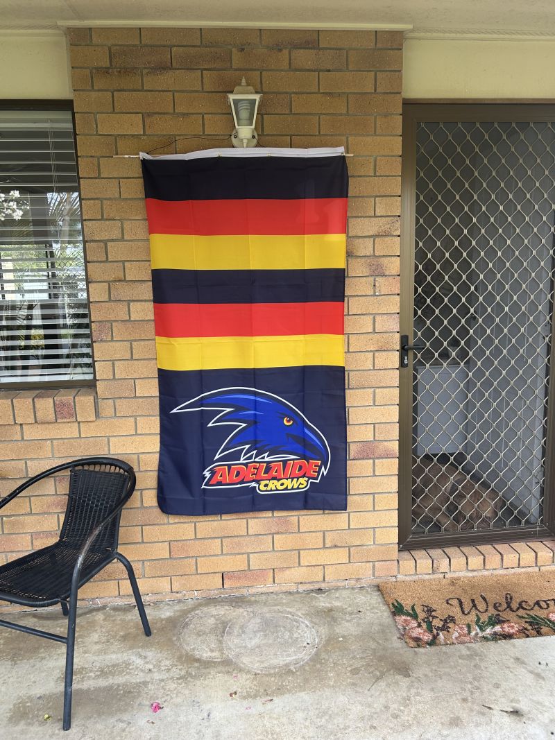 Adelaide Crows Supporter Flag Customer Photo