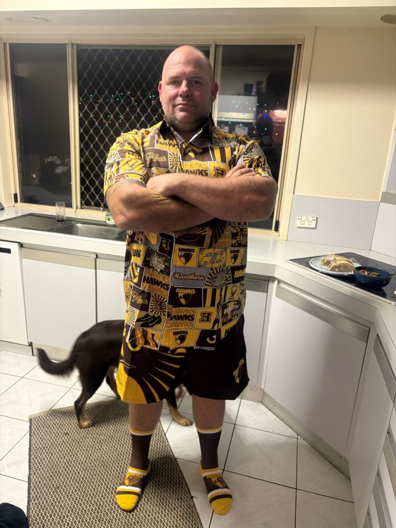 Hawthorn Hawks Mulligan Golf Polo Size:5XL Customer Photo