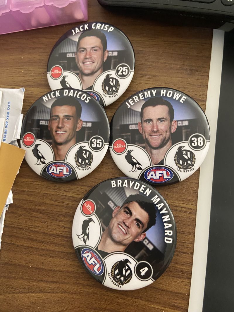 Collingwood Magpies 2025 Player Pin Badge - HOWE Customer Photo