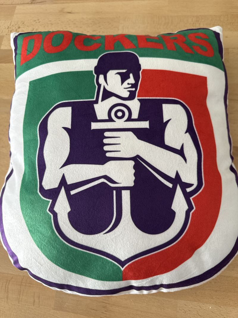 Fremantle Dockers Retro Mascot Cushion Customer Photo