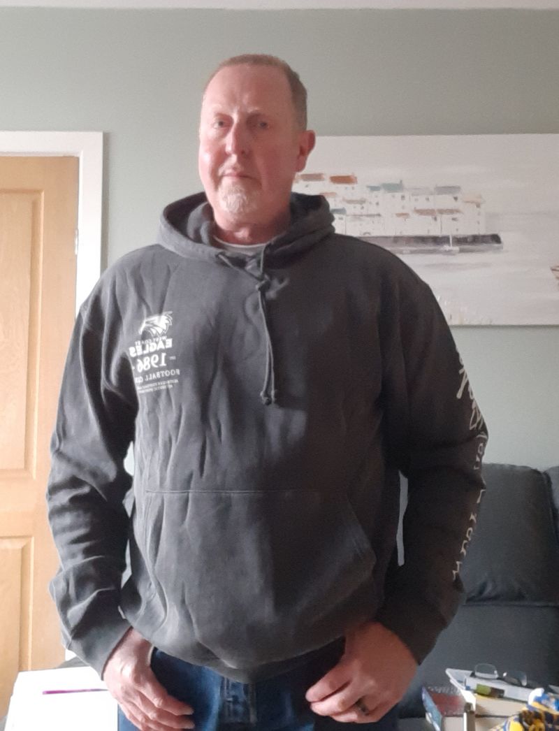 West Coast Eagles Mens Acid Wash Hoodie Customer Photo