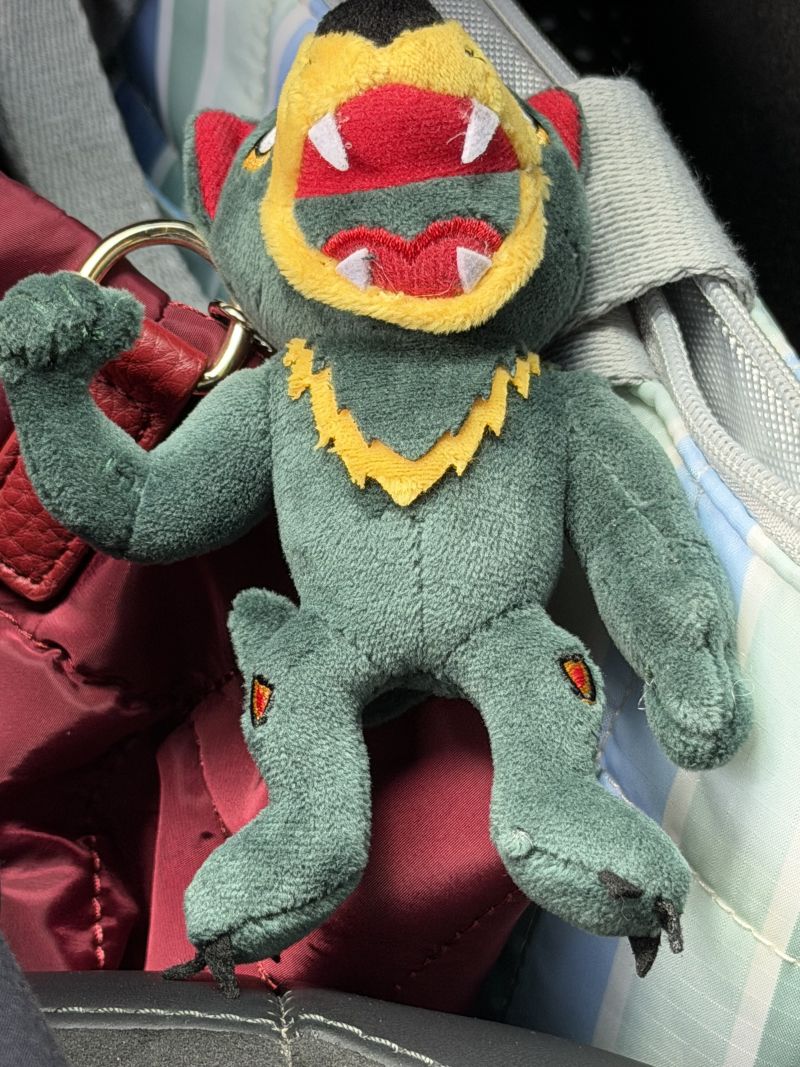 Tasmania Devils 9cm Mascot Plush Keyring Customer Photo