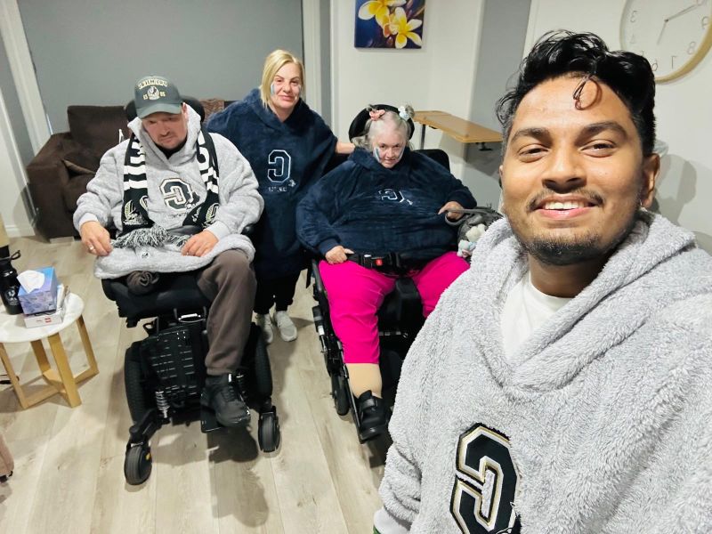 Collingwood Magpies Adults Sherpie Customer Photo