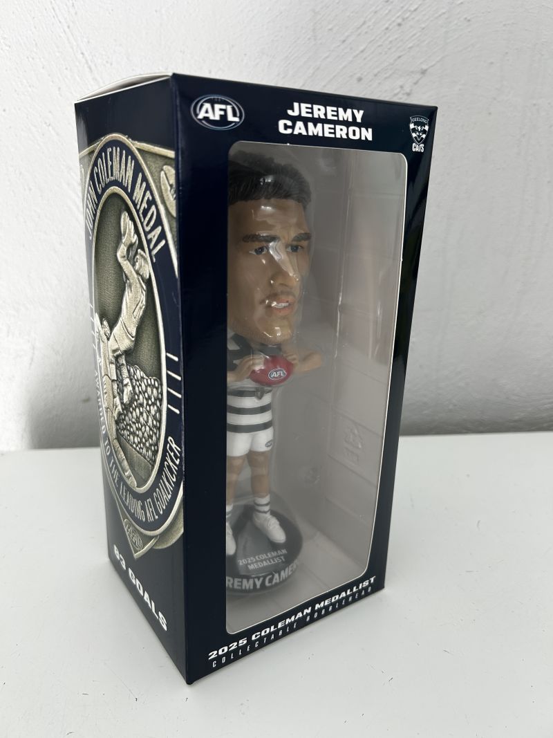 Geelong Cats Jeremy Cameron 2025 Coleman Medal Large 20cm Bobblehead Customer Photo