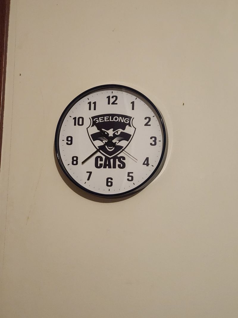 Geelong Cats Wall Clock Customer Photo