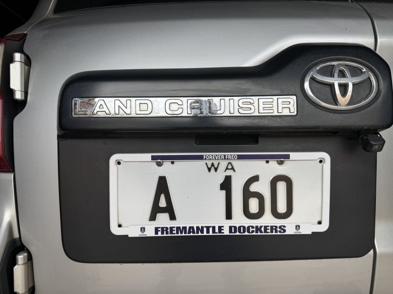 Fremantle Dockers Car Number Plate Surrounds Set of 2 Customer Photo