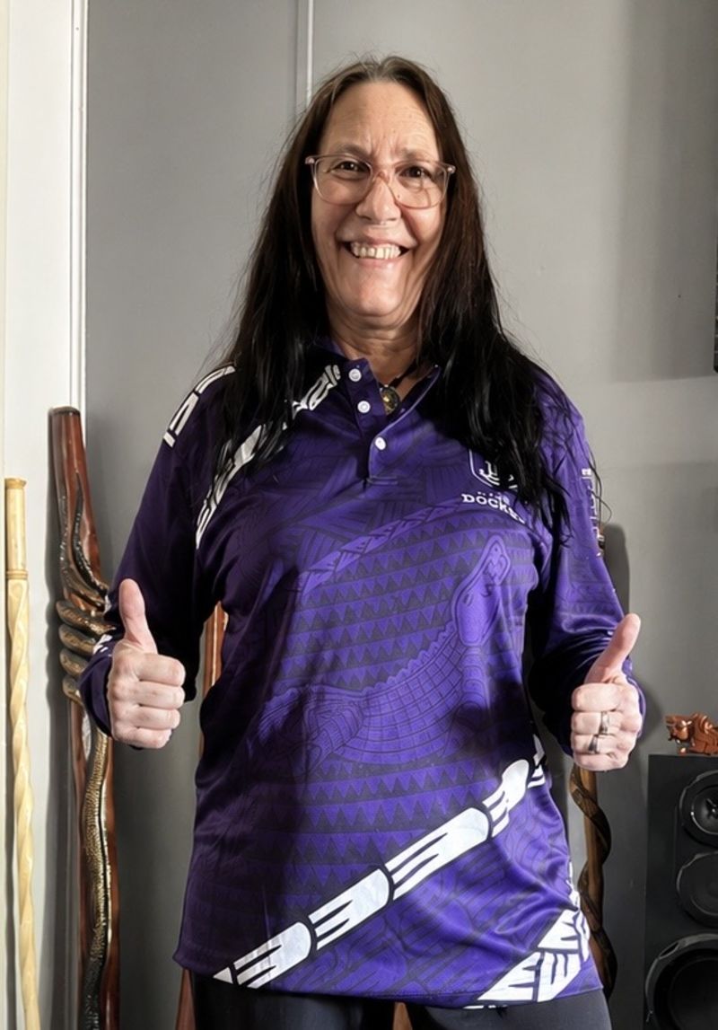 Fremantle Dockers Koedal Fishing Shirt Size:S Customer Photo