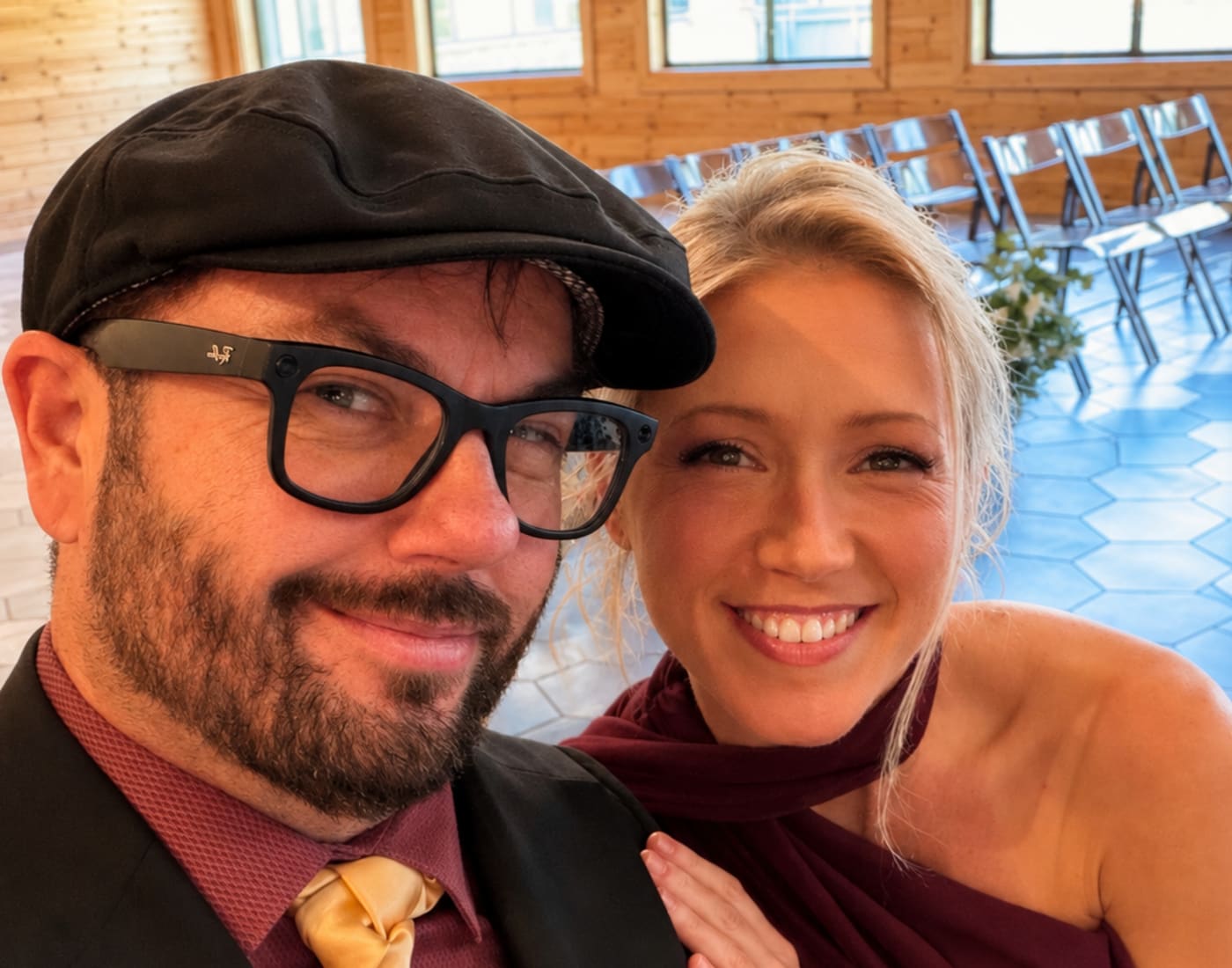 Phoenix and Blazer dressed for a formal event